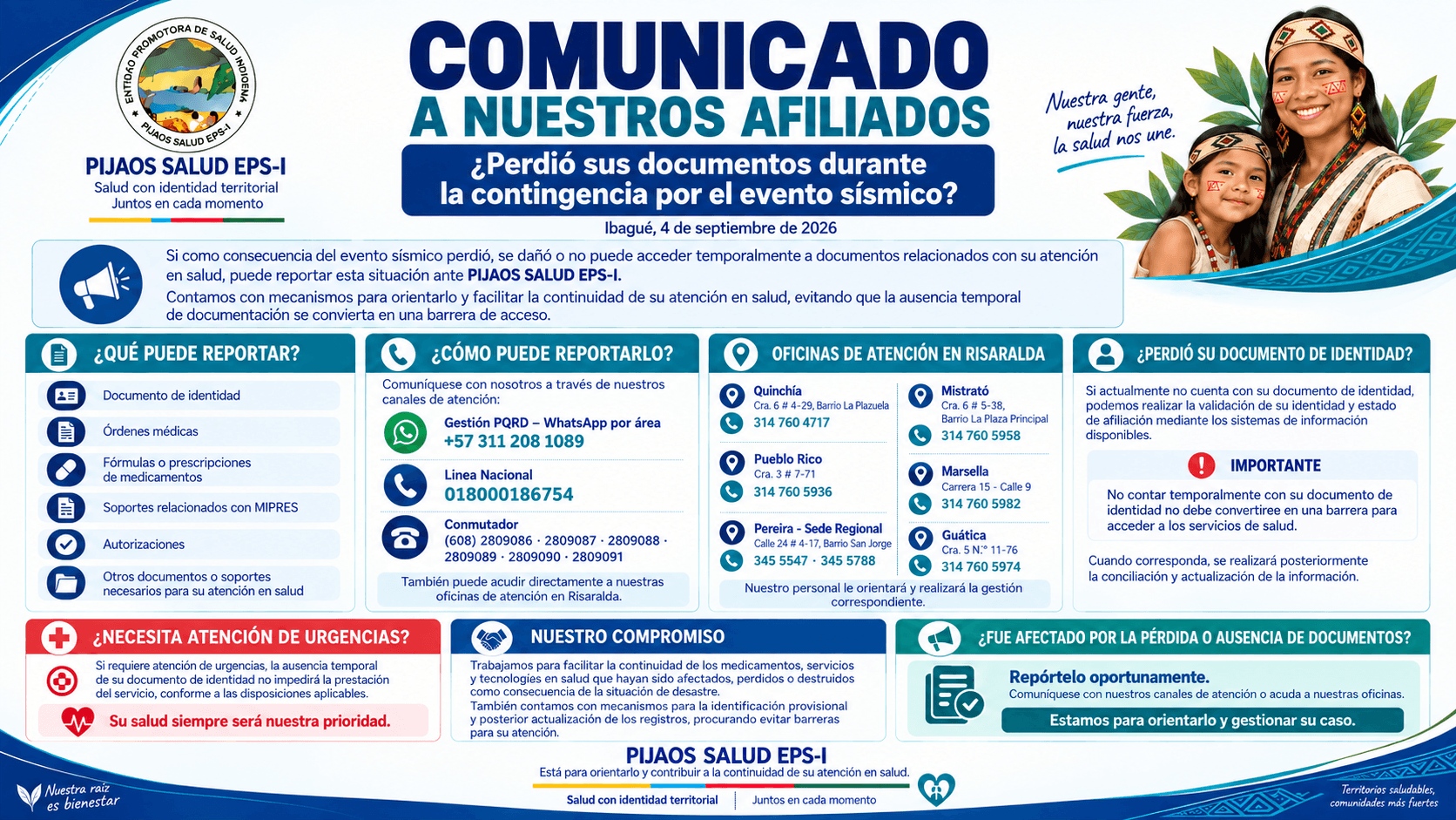 ¿Perdió sus documentos durante la contingencia por el evento sísmico?