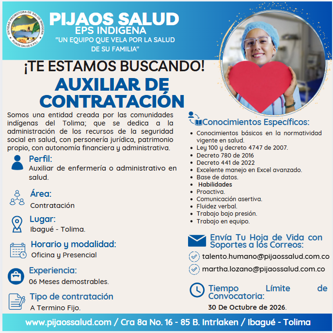 Auxiliar de Contratación