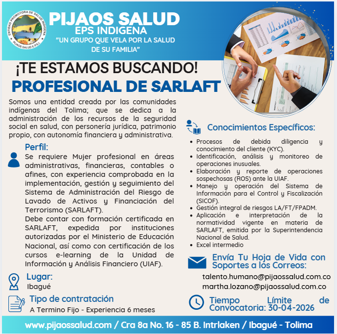 Profesional De SARLAFT