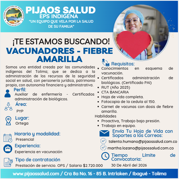 Vacunadores - Fiebre Amarilla